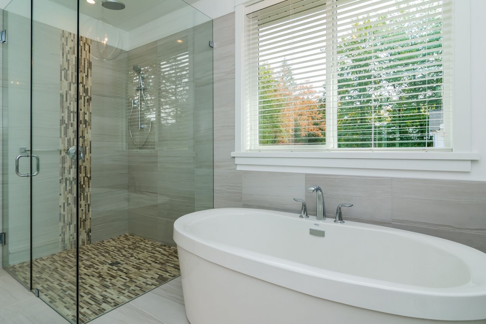 Master Bathroom with Freestanding Tub